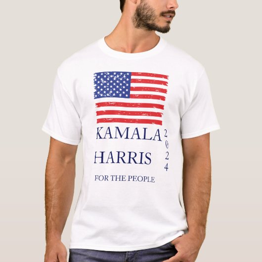 Kamala Harris 2024 presidentsverkiezingen T-shirt (Voorkant)