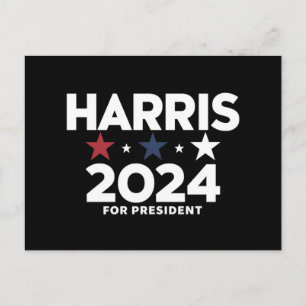Kamala Harris 2024 Presidentsverkiezingscampagne Briefkaart