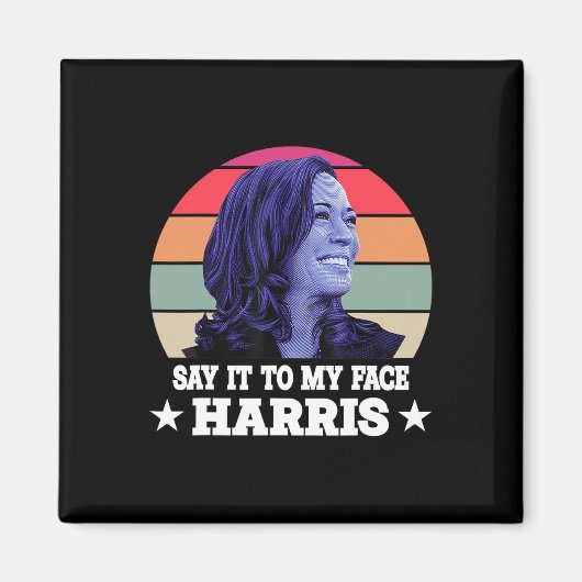 Kamala Harris 2024 Quote 3 Magneet (Voorkant)