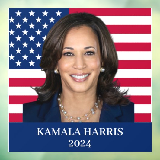Kamala Harris 2024 Raamsticker (Vel 3)