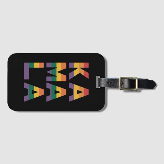 Kamala Harris 2024 Rainbow Flag Gay Pride LGBT Bagagelabel (Voorkant (horizontaal))