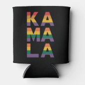 Kamala Harris 2024 Rainbow Flag Gay Pride LGBT Blikjeskoeler (Voorkant)