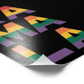 Kamala Harris 2024 Rainbow Flag Gay Pride LGBT Foto Afdruk (Hoek)