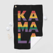 Kamala Harris 2024 Rainbow Flag Gay Pride LGBT Golfhanddoek (Insitu)