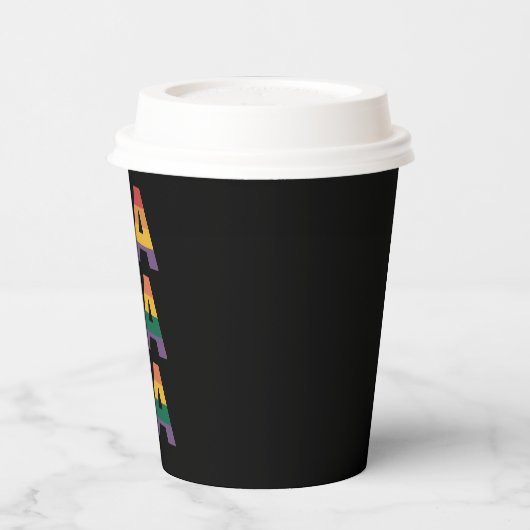 Kamala Harris 2024 Rainbow Flag Gay Pride LGBT Papieren Bekers (Links)