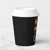 Kamala Harris 2024 Rainbow Flag Gay Pride LGBT Papieren Bekers (Rechts)