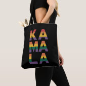 Kamala Harris 2024 Rainbow Flag Gay Pride LGBT Tote Bag (Dichtbij)