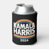 Kamala Harris 2024 Rainbow Gay Pride LGBT Verkiezi Blikjeskoeler (Blikje Voorkant)