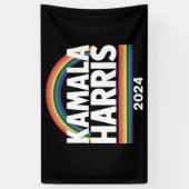 Kamala Harris 2024 Rainbow Gay Pride LGBT Verkiezi Spandoek (Verticaal)