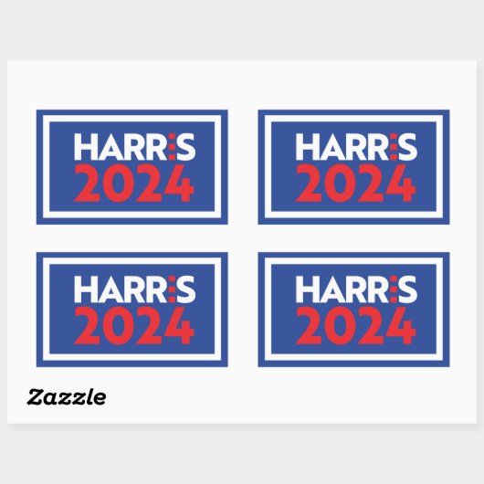 Kamala Harris 2024 Rechthoekige Sticker (Vel)