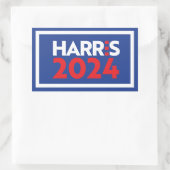 Kamala Harris 2024 Rechthoekige Sticker (Tas)