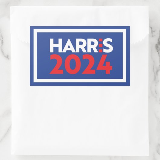 Kamala Harris 2024 Rechthoekige Sticker (Tas)