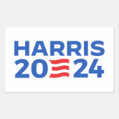 Kamala Harris 2024 Rechthoekige Sticker (Voorkant)