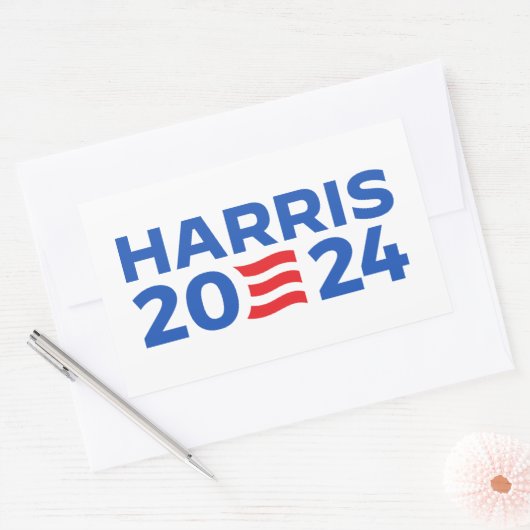 Kamala Harris 2024 Rechthoekige Sticker (Envelop)