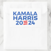 Kamala Harris 2024 Rechthoekige Sticker (Tas)