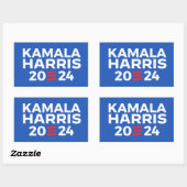 Kamala Harris 2024 Rechthoekige Sticker (Vel)