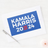 Kamala Harris 2024 Rechthoekige Sticker (Envelop)