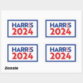 Kamala Harris 2024 Rechthoekige Sticker (Vel)