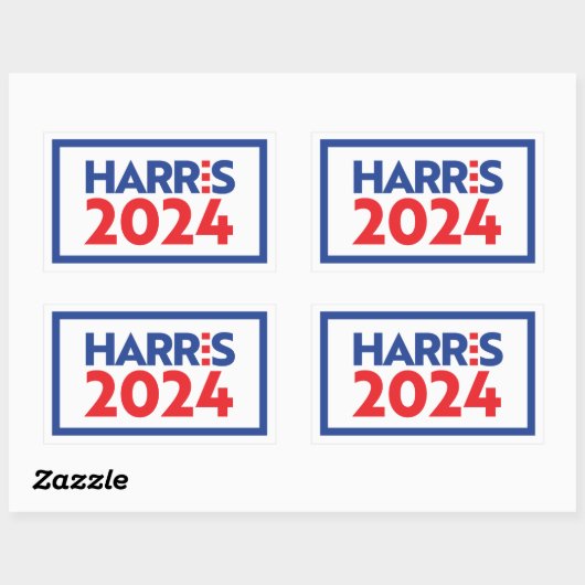 Kamala Harris 2024 Rechthoekige Sticker (Vel)