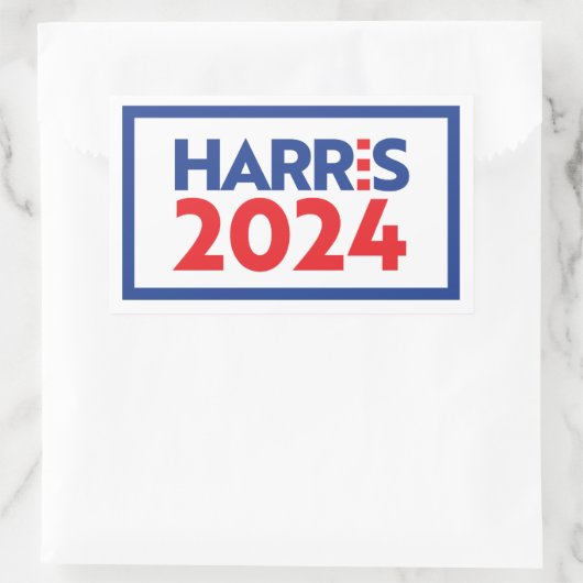 Kamala Harris 2024 Rechthoekige Sticker (Tas)