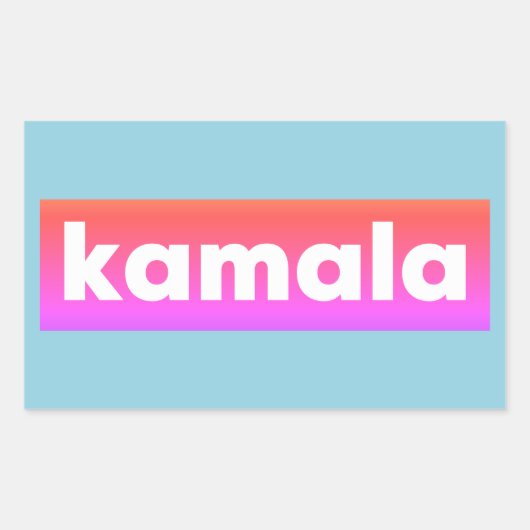 Kamala Harris 2024 Rechthoekige Sticker (Voorkant)