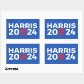 Kamala Harris 2024 Rechthoekige Sticker (Vel)