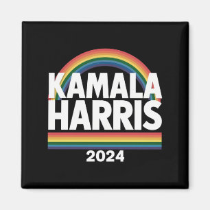 Kamala Harris 2024 Regenboog Gay Pride LGBT Verkie Magneet