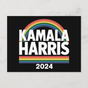 Kamala Harris 2024 Regenboog Homoprent LGBT Verkie Briefkaart