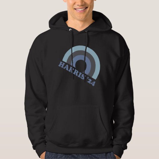 Kamala Harris 2024 Retro Rainbow Hoodie (Voorkant)