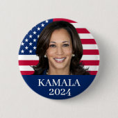 Kamala Harris 2024 Ronde Button 5,7 Cm (Voorkant)
