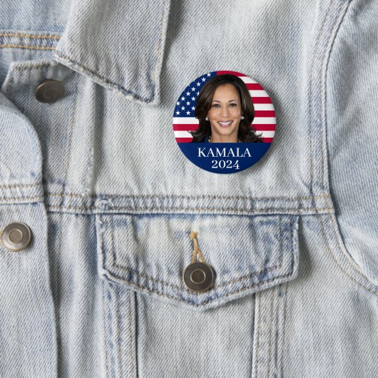 Kamala Harris 2024 Ronde Button 5,7 Cm (In situ)