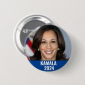 Kamala Harris 2024 Ronde Button 5,7 Cm (Voorkant /achterkant)