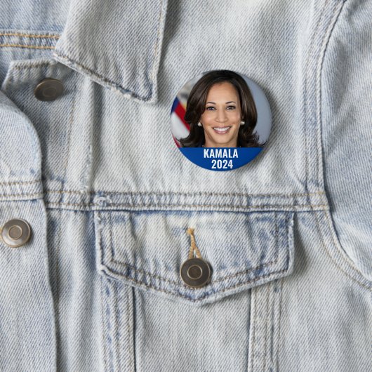 Kamala Harris 2024 Ronde Button 5,7 Cm (In situ)