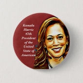 Kamala Harris-2024_ Ronde Button 5,7 Cm (Voorkant)