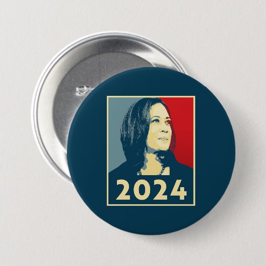 Kamala Harris 2024 Ronde Button 7,6 Cm (Voorkant /achterkant)