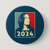 Kamala Harris 2024 Ronde Button 7,6 Cm (Voorkant)
