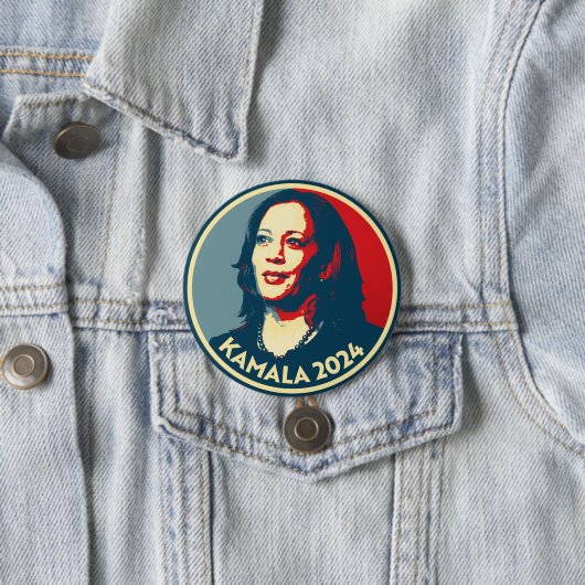 Kamala Harris 2024 Ronde Button 7,6 Cm (In situ)