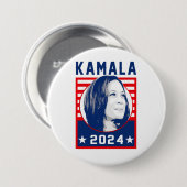 Kamala Harris 2024 Ronde Button 7,6 Cm (Voorkant /achterkant)