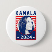 Kamala Harris 2024 Ronde Button 7,6 Cm (Voorkant)