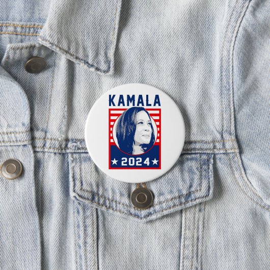 Kamala Harris 2024 Ronde Button 7,6 Cm (In situ)