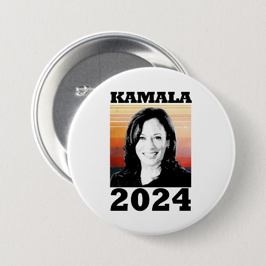Kamala Harris 2024 Ronde Button 7,6 Cm (Voorkant /achterkant)