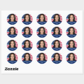 Kamala Harris 2024 Ronde Sticker (Vel)
