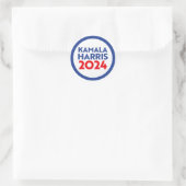 Kamala Harris 2024 Ronde Sticker (Tas)