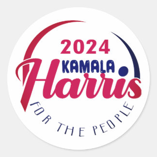 KAMALA HARRIS 2024 RONDE STICKER