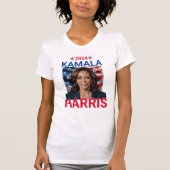 Kamala Harris 2024 rood, wit en blauw T-shirt (Voorkant)