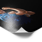 Kamala Harris 2024 Rosie De Riveter Kinderloze Kat Foto Afdruk (Hoek)