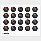Kamala Harris 2024 Rosie De Riveter Kinderloze Kat Ronde Sticker (Vel)