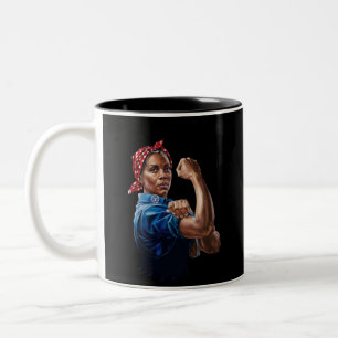Kamala Harris 2024 Rosie The Riveter Kinderloze Ka Tweekleurige Koffiemok