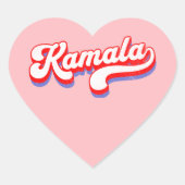 Kamala Harris 2024 Schattige 2024 Verkiezingen Hot Hart Sticker (Voorkant)