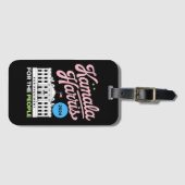 Kamala Harris 2024 sociaal-democraat stem blauw Bagagelabel (Voorkant (horizontaal))